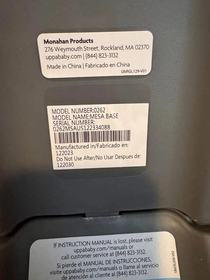 Mesa V2 Car Seat Manifested Pallets – noCRA
